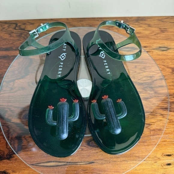 Katy Perry  Cactus The Geli Scented Jelly Sandals - Size 6 - Picture 1 of 12